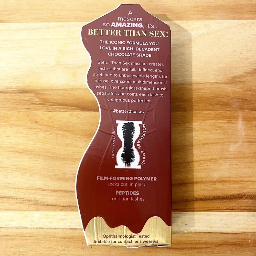 NIB TOO FACED Better Than Sex Volumizing and Lengthening Mascara in Chocolate
